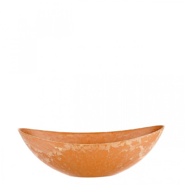 Kunststoff Melamin Blumenkasten Pflanzkasten Bootsform | Farbe: Terrakotta | Länge 39 centimeter | Breite 12 centimeter | Höhe 13 centimeter | Pro 12 Boote
