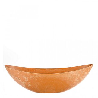 4A Plastic Melamine Flower box Plant box Boat-shaped | Colour: Terracotta | Length 55 centimeter | Width 13.5 centimeter | Height 17.5 centimeter | Per 6 boats