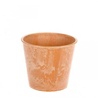4A Kunststof Melamine Bloempot Plantenpot | Kleur: Terracotta | Diameter 13 centimeter | Hoogte 11.5 centimeter | Per 12 bloempotten
