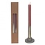 Kaars met Goudkleur Spray | Kleur: Oudroze | Diameter 2.1 centimeter | Lengte 25 centimeter | Per 2 kaarsen