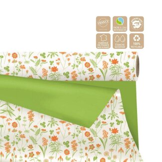 4A Folie Rol  80cm  25m Duo Mat Flowers