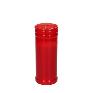 4A Bougie de tombe | Couleur: Rouge | Diamètre 6 centimeter | Hauteur 15 centimeter | Par 24 bougies