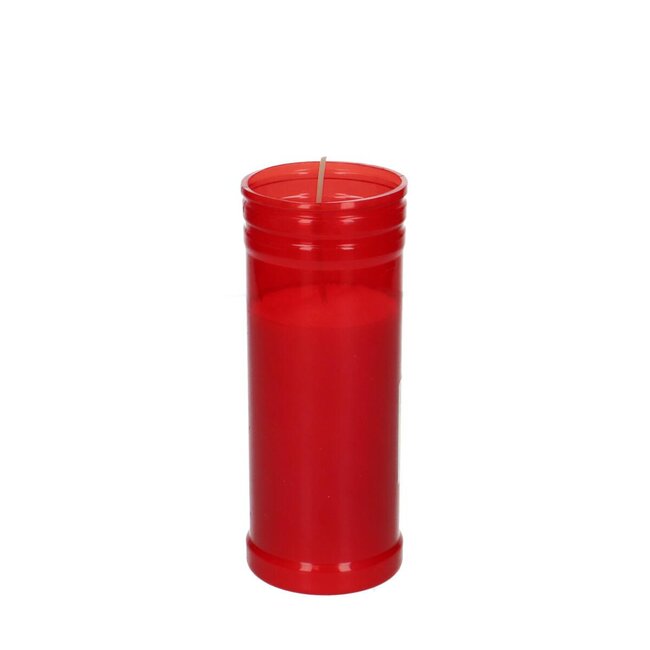 Graflicht Kerze | Farbe: Rot | Durchmesser 6 centimeter | Höhe 15 centimeter | Pro 24 Kerzen