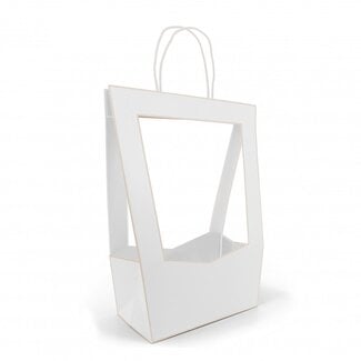 4A Bags “Médaillon” | Colour: Natural White | Length 23 centimeter | Width 14 centimeter | Height 38 centimeter | Per 5 bags