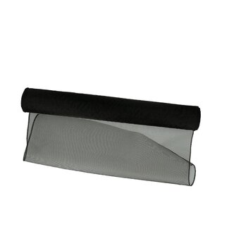 4A Textil Organza | Farbe: Schwarz | Breite 40 centimeter | Länge 9 meter | Pro Rolle