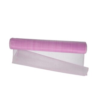 4A Tissu Organza | Couleur: lilas | Largeur 40 centimeter | Longueur 9 meter | Par rouleau
