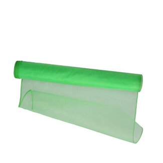 4A Textiel Organza | Kleur: Appeltjesgroen | Breedte 40 centimeter | Lengte 9 meter | Per rol