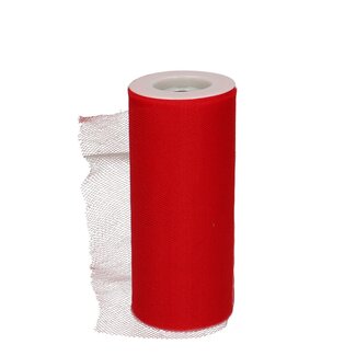4A Tüllband | Farbe: Rot | Breite 150 millimeter | Länge 23 meter | Pro Rolle