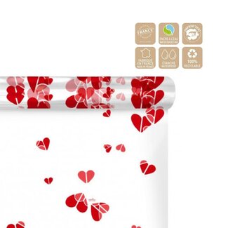 4A Film en rouleau “Charm” | Couleur: Rouge | Largeur 60 centimeter | Longueur 120 meter | Par rouleau
