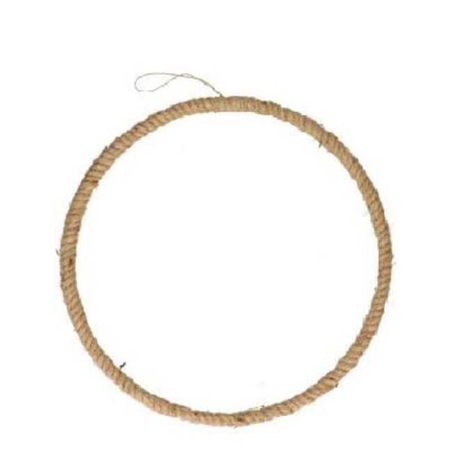 Anneau Accroche Cadre Corde | Couleur: Brun clair | Diamètre 30 centimeter | Par 6 anneaux
