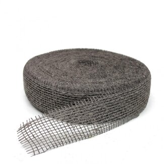 4A Juteband | Farbe: Taupe | Breite 50 millimeter | Länge 40 meter | Pro Rolle