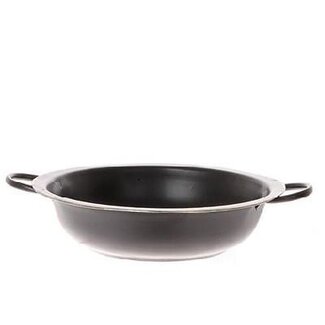 4A Pot en zinc Coupelle Pot de plante | Couleur: Noir | Diamètre 34.5 centimeter | Hauteur 9.5 centimeter | Par 8 coupelles