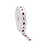 Ruban Satin Coccinelle | Couleur: Rose Blanc | Largeur 15 millimètre | Longueur 25 mètre | Par rouleau