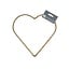 Metal Heart Wire Frame | Colour: Light brown | Diameter 25 centimeter | Per 10 hearts