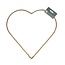 Metal Heart Wire Frame | Colour: Light brown | Diameter 35 centimeter | Per 10 hearts