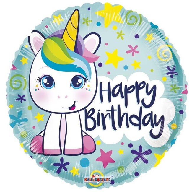 Party! Ballon “Alles Gute zum Geburtstag” | Farbe: Gemischte Farben | Durchmesser 45 centimeter | Pro 10 Ballons