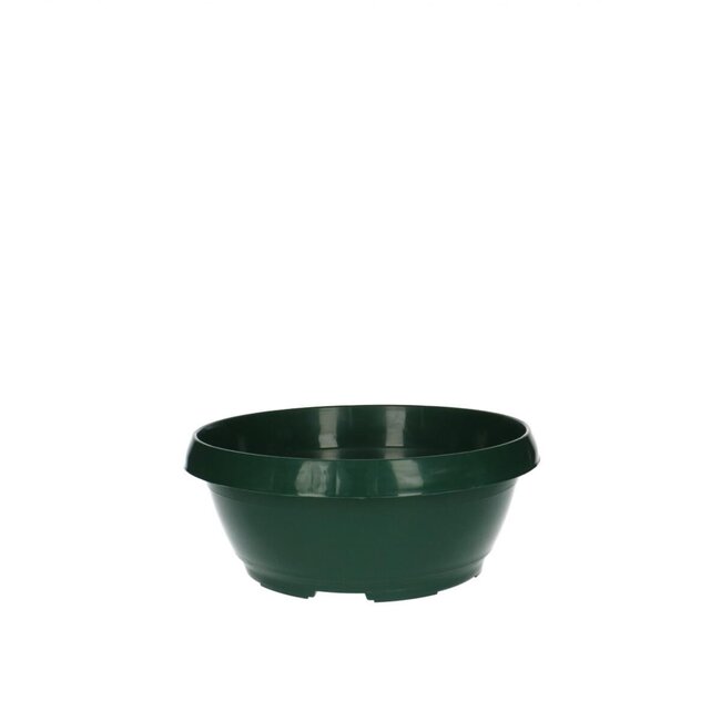 Récipient en plastique "Classic" | Couleur: Vert | Diamètre 20 centimeter | Hauteur 12 centimeter | Par 10 récipients