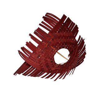 4A Bouquet holder Bamboo Braid | Colour: Brown | Diameter 25 centimeter | Per 6 bouquet holders