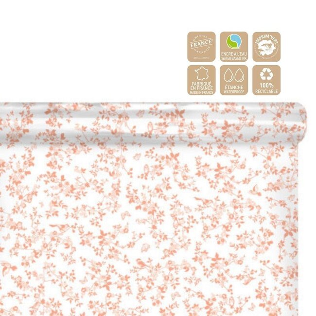 Foil on roll “Birds” | Colour: Dark red | Width 80 centimeter | Length 100 meter | Per roll