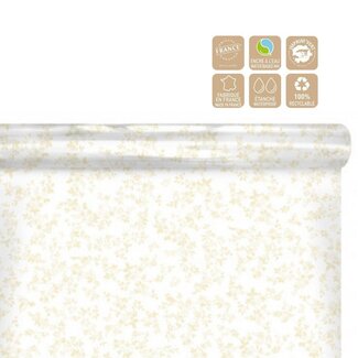 4A Film en rouleau “Birds” | Couleur: Beige | Largeur 80 centimeter | Longueur 100 meter | Par rouleau