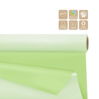 4A Tweezijdig Mat Folie op rol Universeel | Kleur: Lichtgroen | Breedte 80 centimeter | Lengte 40 meter | Per rol