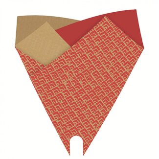 4A Covers Kraft Luz | Colour: Red | Length 50 centimetre | Width 44 centimetre | Per 25 covers