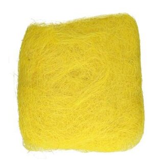 4A Décoration Sisal | Couleur: Jaune | Par 250 gram