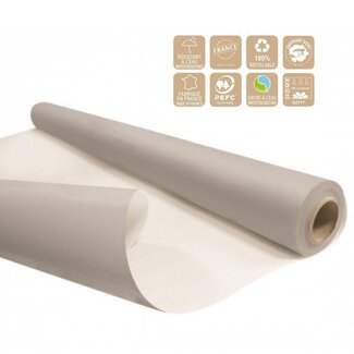 4A Éco Papier résistant à l'eau en rouleau | Couleur: Gris | Largeur 80 centimètre | Longueur 25 mètre | Par rouleau