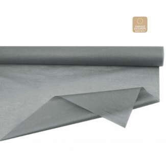 4A Zijdepapier op rol | Kleur: Grijs | Breedte 75 centimeter | Lengte 50 meter | 28 gram/m2 | Per rol