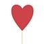 Heart Pick “Lacey” | Colour: Red | Pick length ± 50 centimeter | Heart diameter 8 centimeter | Per 25 picks