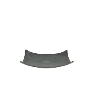 4A Kunststoff Melamin Schale Teller | Farbe: Grau | Durchmesser 18 centimeter | Höhe 3.5 centimeter | Pro 12 Schalen