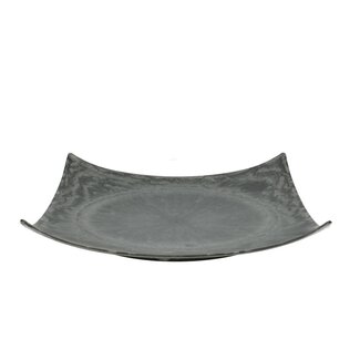 4A Kunststoff Melamin Schale Teller | Farbe: Grau | Durchmesser 28 centimeter | Höhe 5 centimeter | Pro 12 Schalen