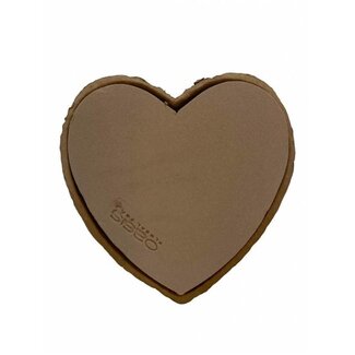 4A Oasis Bio Biolit Hart | Kleur: Bruin | Lengte 25.5 centimeter | Breedte 28 centimeter | Hoogte 4 centimeter | Per 4 harten