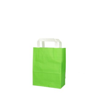 4A Papieren Cadeautassen | Kleur: Lichtgroen | Lengte 18 centimeter | Breedte 8 centimeter | Hoogte 23 centimeter | Per 50 tassen
