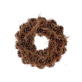 4A Sofia Wreath | Colour: Brown | Diameter 30 centimeter | Per wreath