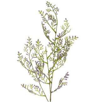 4A Lavande de mer Fleur artificielle | Couleur: lilas | Fleurs artificielles de limonium | Longueur ± 90 centimeter | Par 12 fleurs artificielles