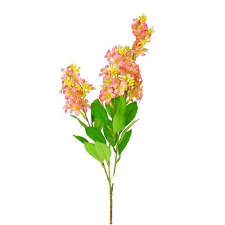 4A Sering Kunstbloem | Kleur: Roze | Syringa Kunstbloemen | Lengte ± 64 centimeter | Per 4 kunstbloemen