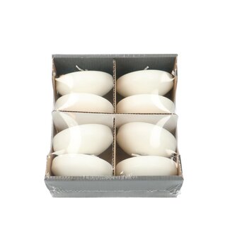 4A Floating candle | Colour: Natural White | Diameter 8 centimetre | Per 8 candles