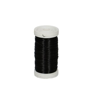 4A Metall Draht | Farbe: Schwarz | Durchmesser 0.3 Millimeter | Gewicht 100 Gramm | Pro Rolle