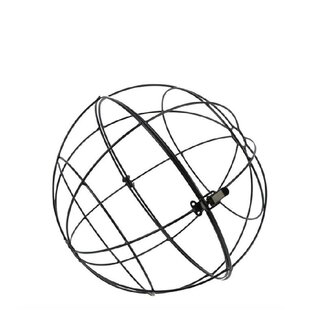 4A Cadre de boule pour fleurs | Couleur: Noir | Diamètre 30 centimeter | Par boule