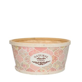 4A Wooden Flowerpot Planter “Garden” | Kleur: Light pink | Diameter 22 centimeter | Hoogte 11 centimeter | Per 10 planters