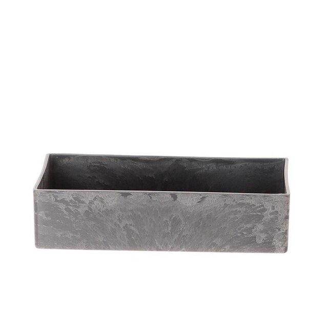 Melamine Bloemenbak Plantenbak | Kleur: Grijs | Lengte 20 centimeter | Breedte 10.5 centimeter | Hoogte 5 centimeter | Per 12 bakken