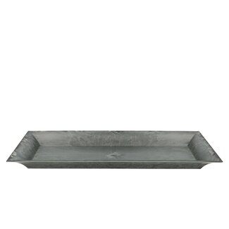 4A Plastic Melamine Plate | Colour: Grey | Length 36 centimeter | Width 17 centimeter | Height 2.5 centimeter | Per 18 plates