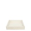 Houten Dienblad | Kleur: Natuurlijk Wit | Lengte 20 centimeter | Breedte 20 centimeter | Hoogte 4 centimeter | Per 4 dienbladen