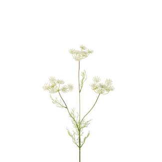 4A Aneth fleur artificielle | Couleur: Blanc naturel | Anethum fleurs artificielles | Longueur ± 84 centimeter | Par 6 fleurs artificielles
