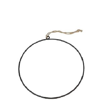 4A IJzeren Ring Hanger | Kleur: Zwart | Diameter 35 centimeter | Per 10 ringen
