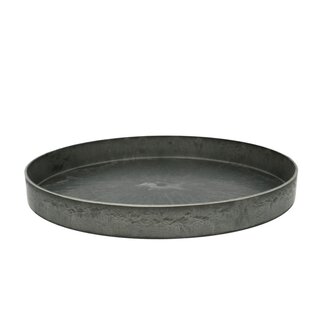 4A Plastic Melamine Serving Plate | Colour: Grey | Diameter 27 centimetre | Height 3 centimetre | Per 8 plates