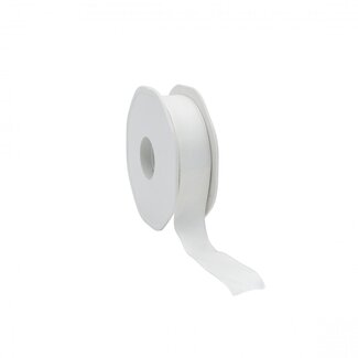 4A Stofffaden Textilband | Farbe: Cremefarben | Breite 23 millimeter | Länge 20 meter | Pro Rolle