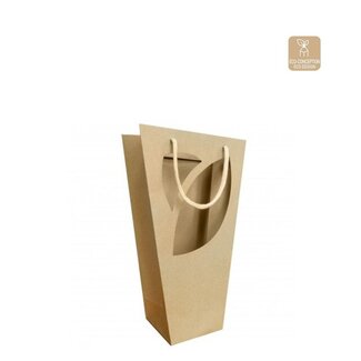 4A Tassen “Boheme” | Kleur: Bruin | Lengte 11 centimeter | Breedte 11 centimeter | Hoogte 35 centimeter | Per 10 tassen