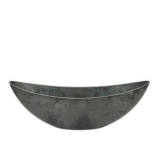 4A Plastique Mélamine Bac à fleurs Bac à plantes forme de bateau | Couleur: Gris | Longueur 34 centimeter | Largeur 11 centimeter | Hauteur 11 centimeter | Par 12 bateaux